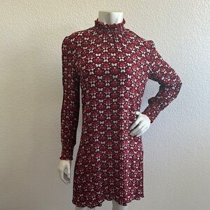 ANNA SUI LONG SLEEVE BUTTERFLY DRESS